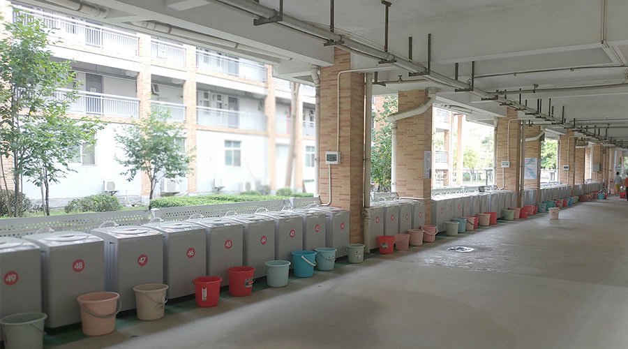 好評度高！江門(mén)一中學(xué)校又雙叒續單金環(huán)電器共享洗衣機