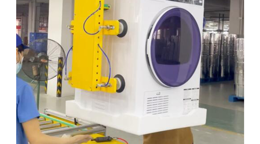 生產(chǎn)流水線(xiàn)上垂吊滾筒衣服烘干機的設備的作用