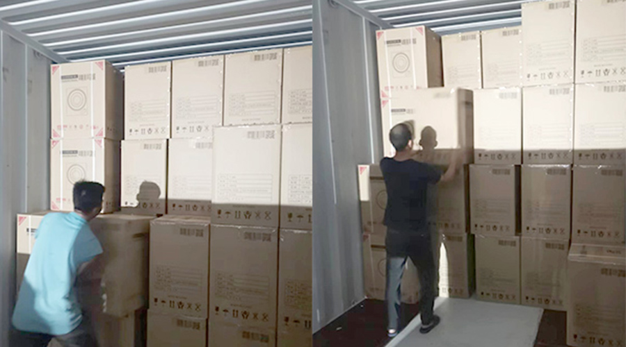 裝柜日常！日本客戶(hù)Sentern滾筒干衣機順利出貨