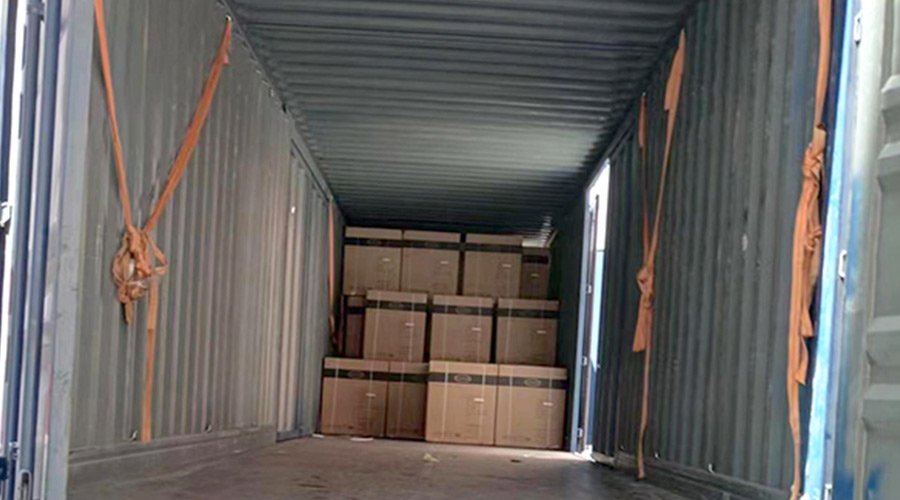 100臺12kg滾筒衣服烘干機裝柜完畢！順利出貨