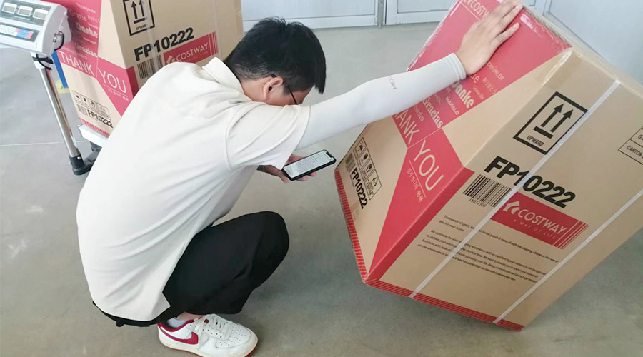 實(shí)況直擊！客戶(hù)北美COSTWAY開(kāi)展衣物烘干機驗貨